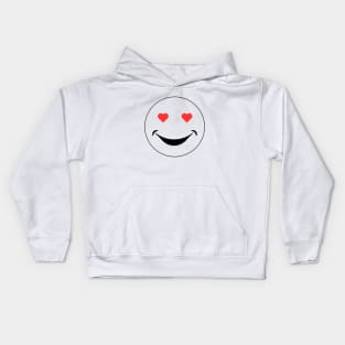 Smiley Love Face Kids Hoodie